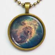 Nebula Necklace - Carina Nebula Space Photo - Galaxy Series