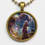 Interstellar Necklace - Pillars of Creation - Outer Space Image - Galaxy Series